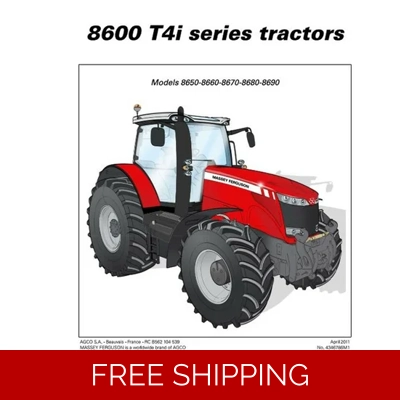 MASSEY FERGUSON 8650 8660 8670 8680 8690 TIER 3 AND TIER 4I OPERATORS MANUAL